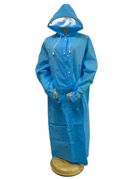 圖片 MHC 302 可分離式附防風罩雨衣 - 藍色