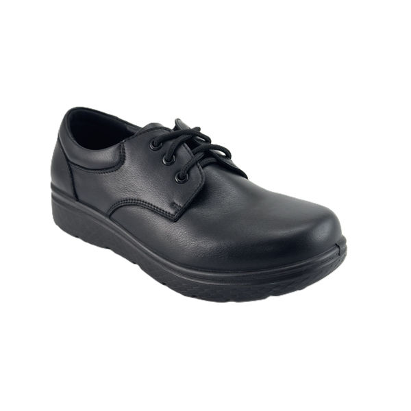 圖片 SANTA BARBARA POLO & RACQUET CLUB-中學黑色真皮學生鞋  (Black Genuine Leather School Shoes for Junior Students)