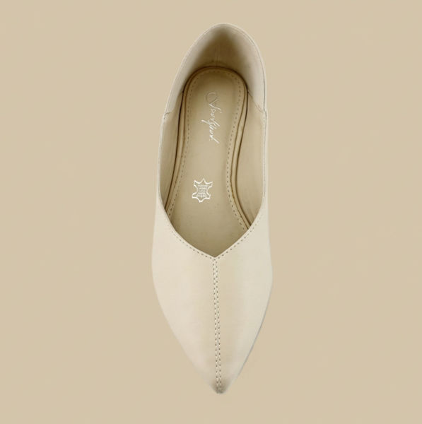 圖片 真皮尖頭平底鞋(Genuine leather pointed-toe flats)
