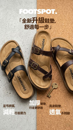 圖片 FOOTSPOT- 女裝水松拖鞋 (FOOTSPOT- Women’s Cork Sandals)