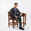 圖片 SANTA BARBARA POLO & RACQUET CLUB-黑色真皮學生鞋 (Black Genuine Leather School Shoes)